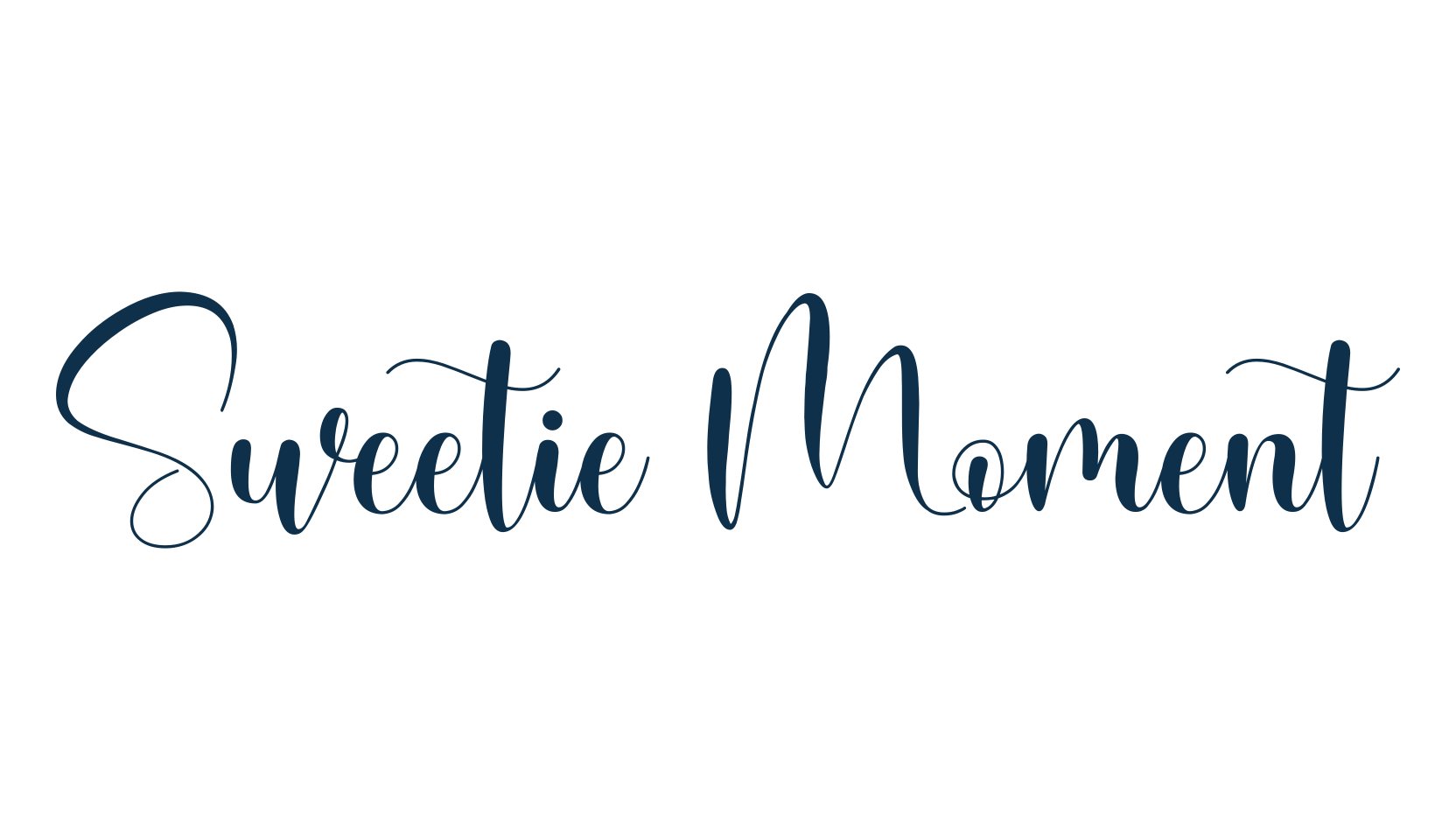 Sweetie Moment, calligraphy font preview