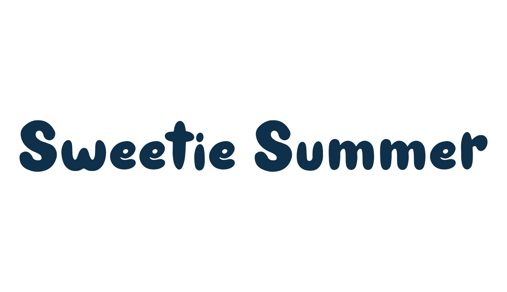 Sweetie Summer, fancy cartoon decorative font preview