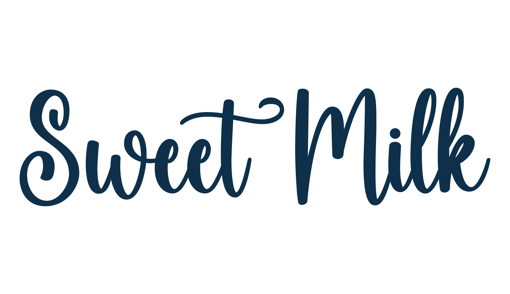 Sweet Milk, various font preview
