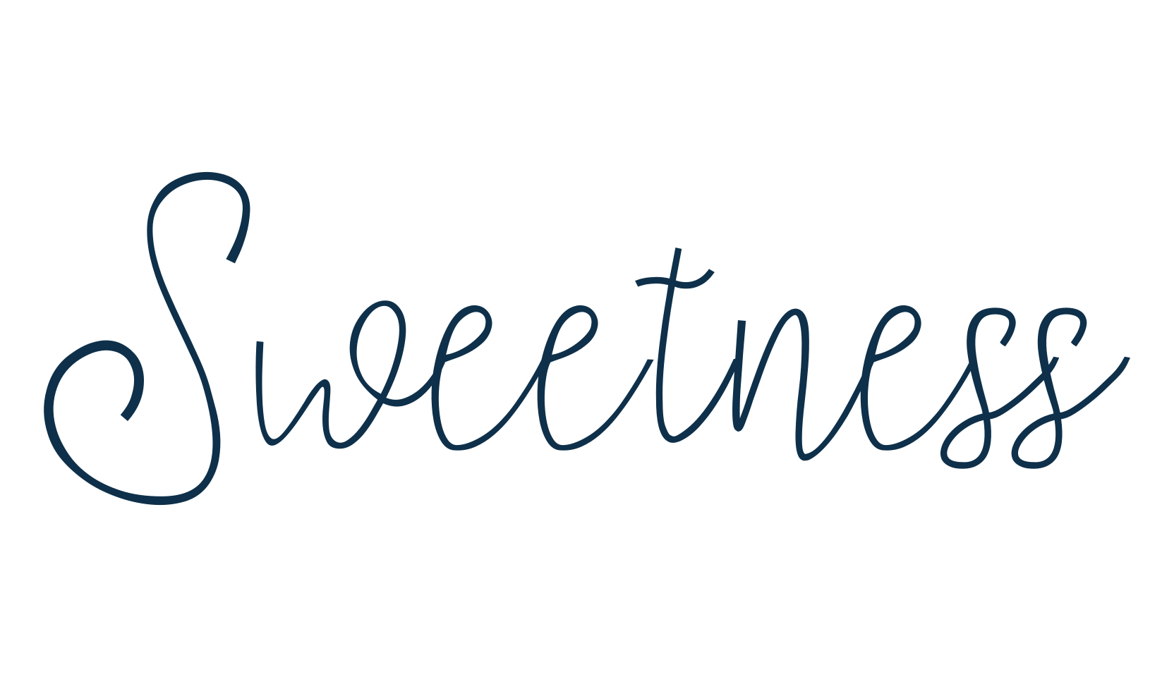 Sweetness (sweetness-2), handwriting font preview