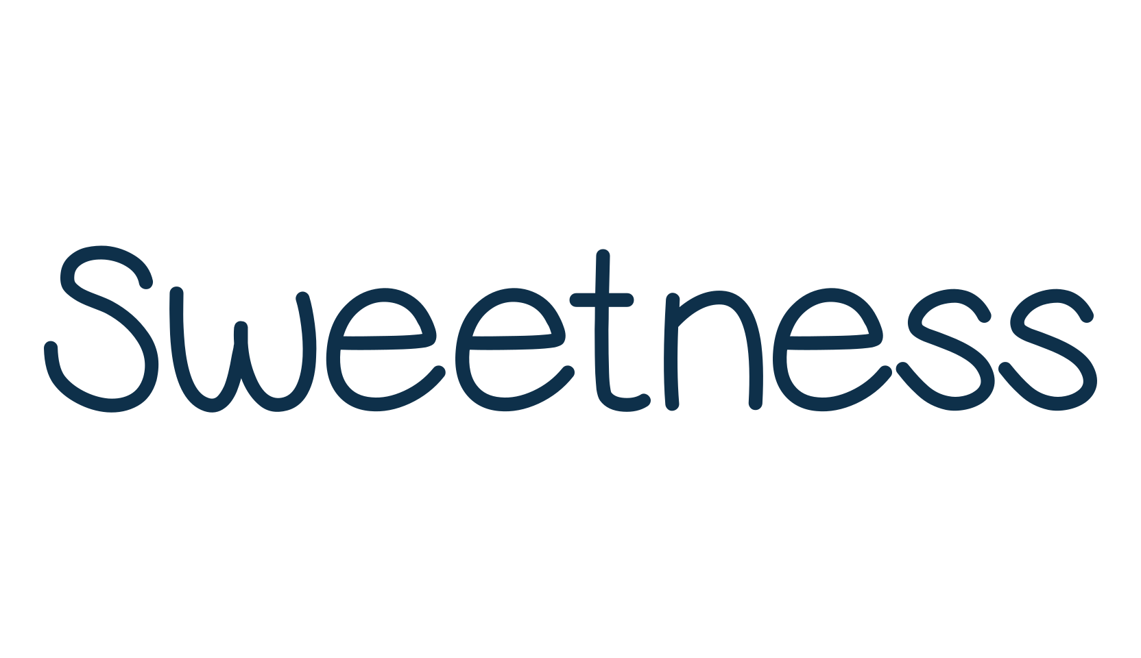 Sweetness (sweetness), handwriting font preview