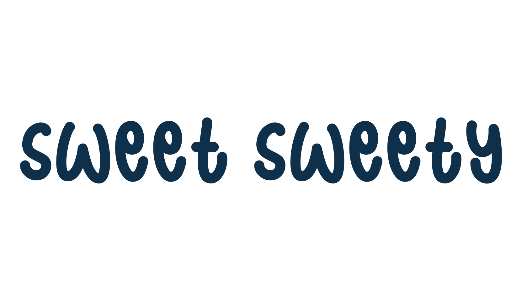 Sweet Sweety, fancy various decorative script calligraphy font preview