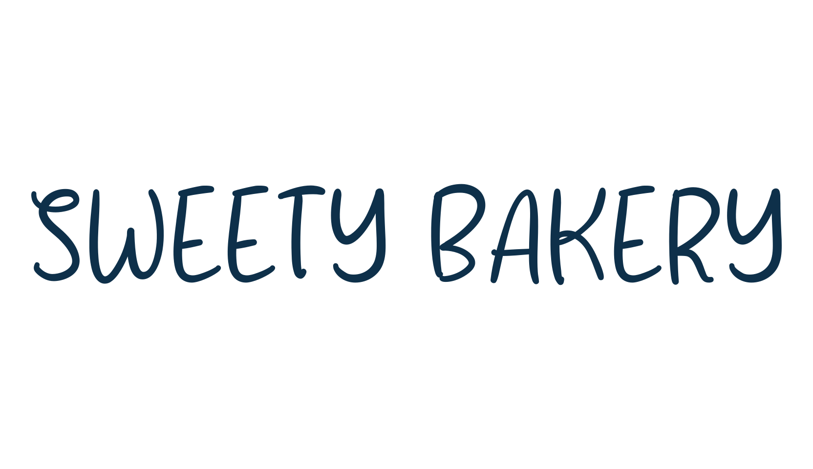 Sweety Bakery, handwriting font preview