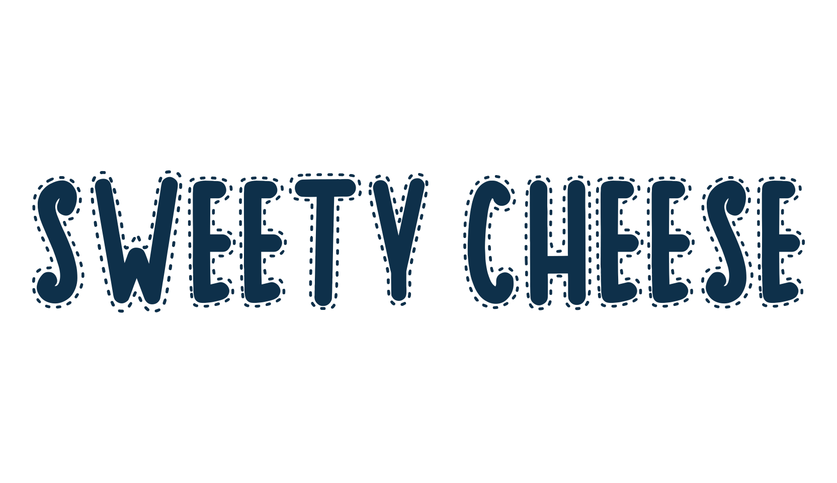 Sweety Cheese, fancy decorative font preview