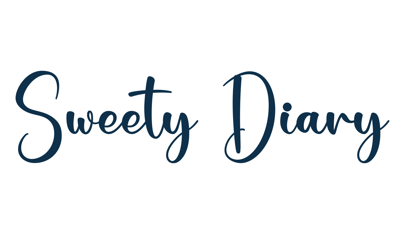 Sweety Diary, handwriting font preview