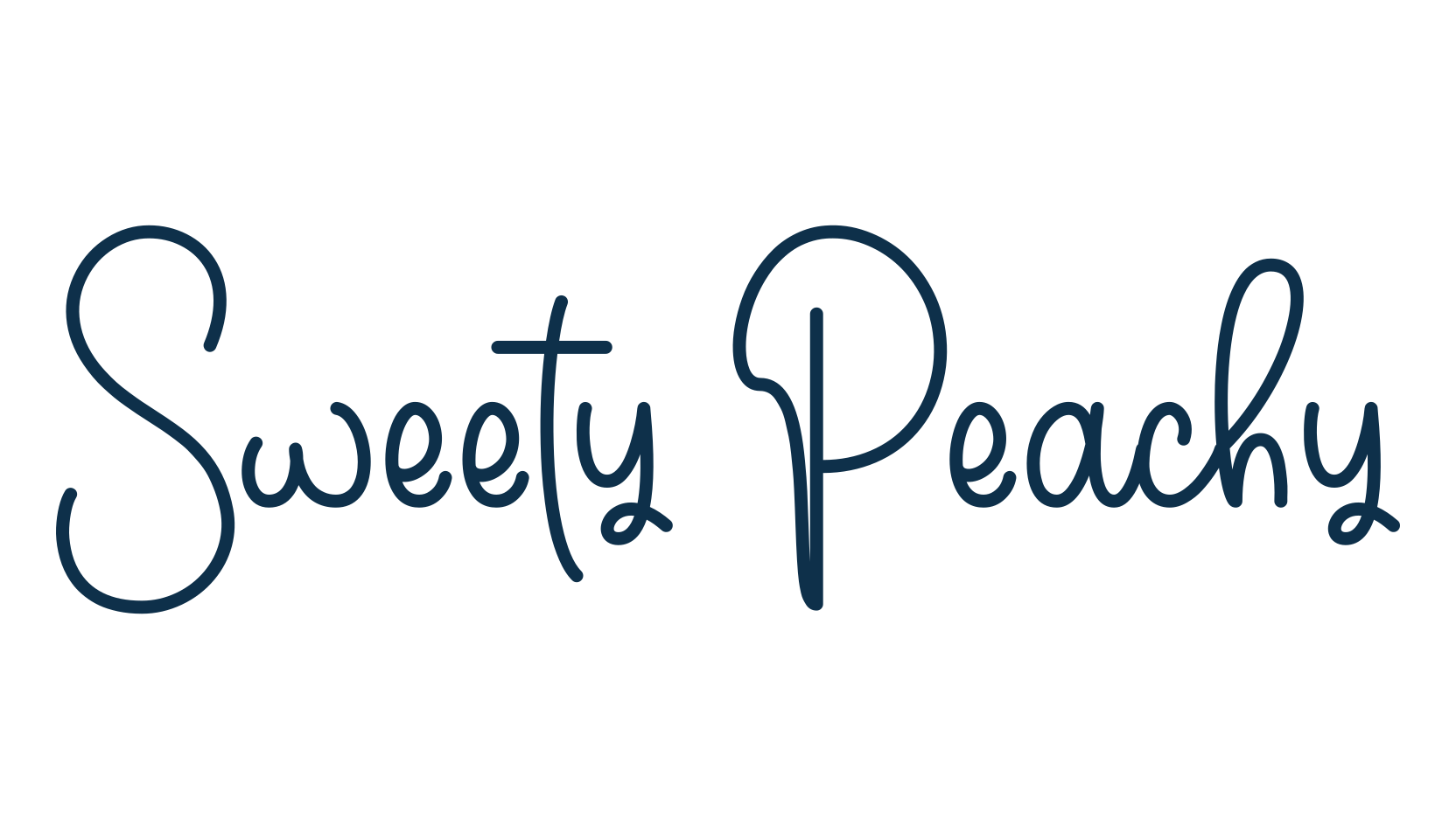Sweety Peachy, script handwritten fancy decorative calligraphy font preview