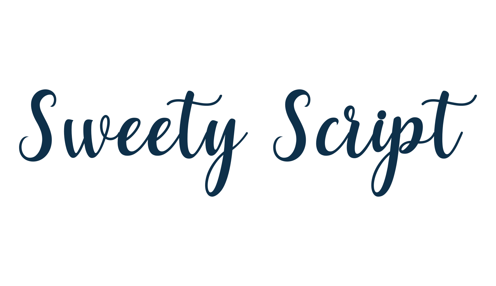 Sweety Script, script calligraphy fancy decorative font preview