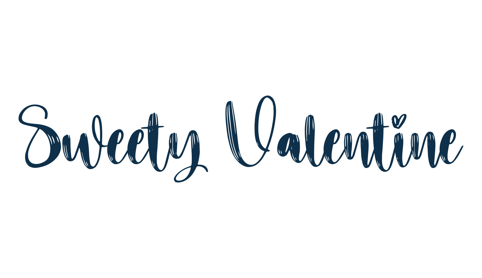 Sweety Valentine, script brush fancy decorative calligraphy font preview