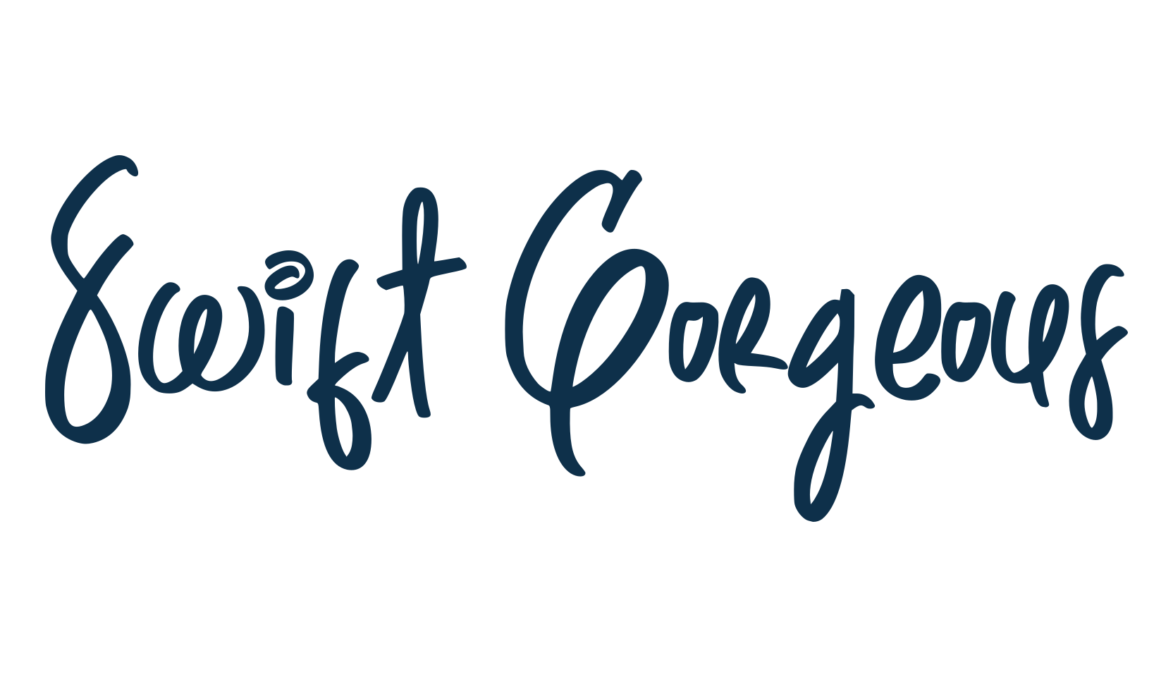 Swift Gorgeous, script handwritten fancy decorative calligraphy font preview