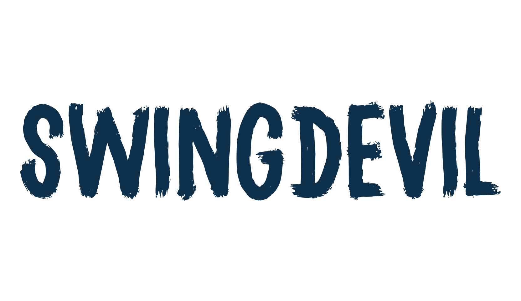 Swingdevil, brush font preview