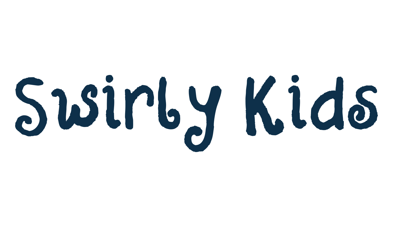 Swirly Kids, fancy curly decorative font preview