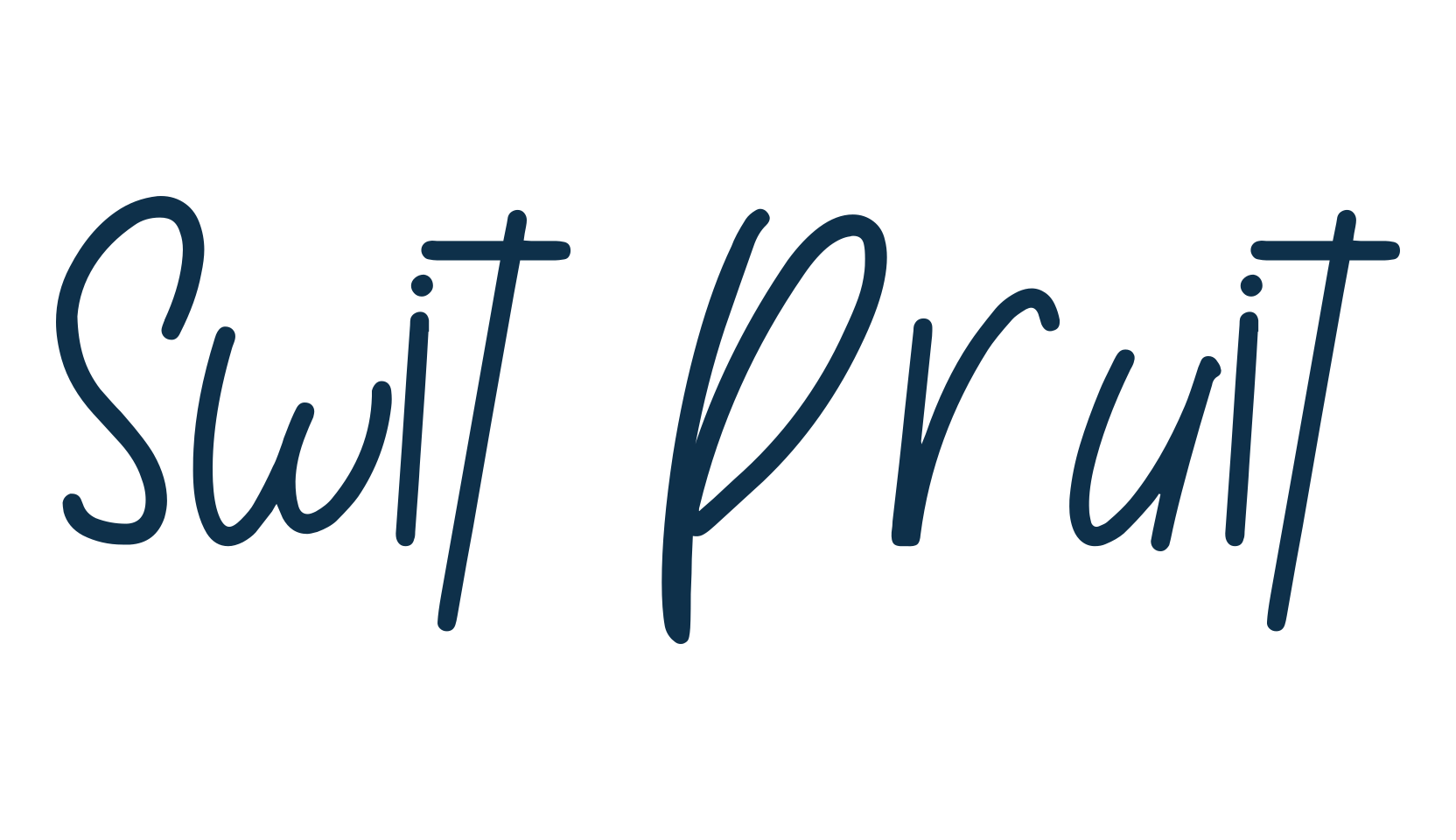 Swit Pruit, fancy various decorative script calligraphy font preview