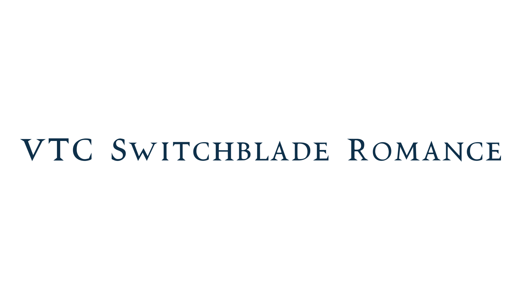 VTC Switchblade Romance, serif font preview