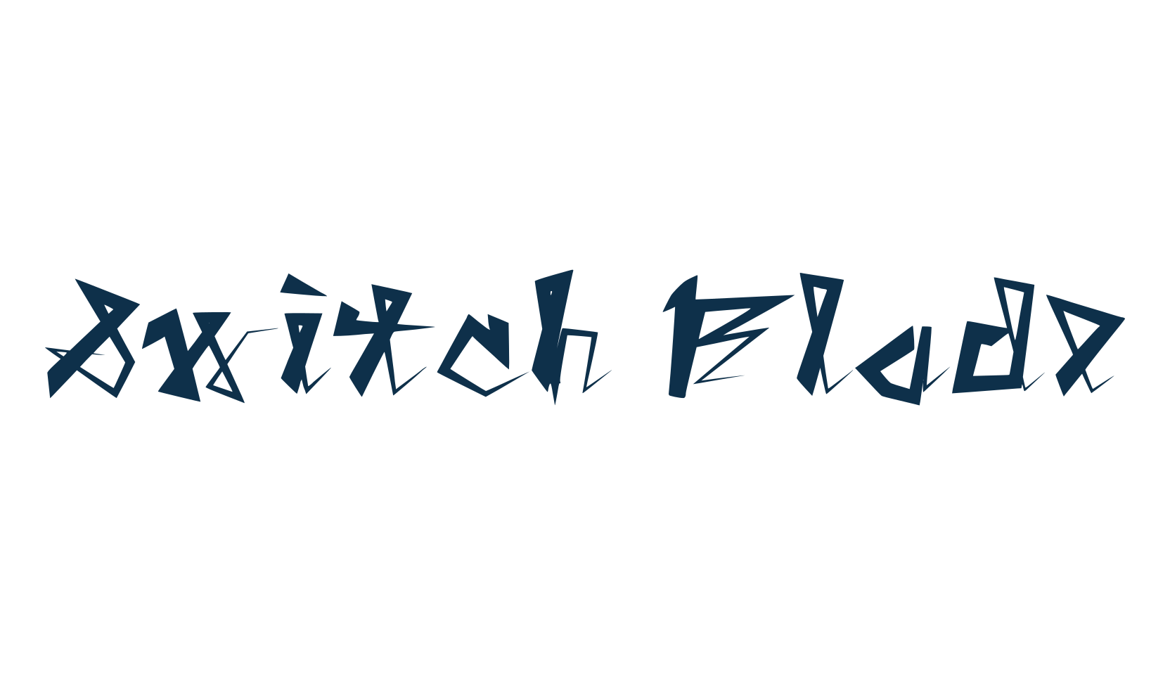 Switch Blade, graffiti font preview