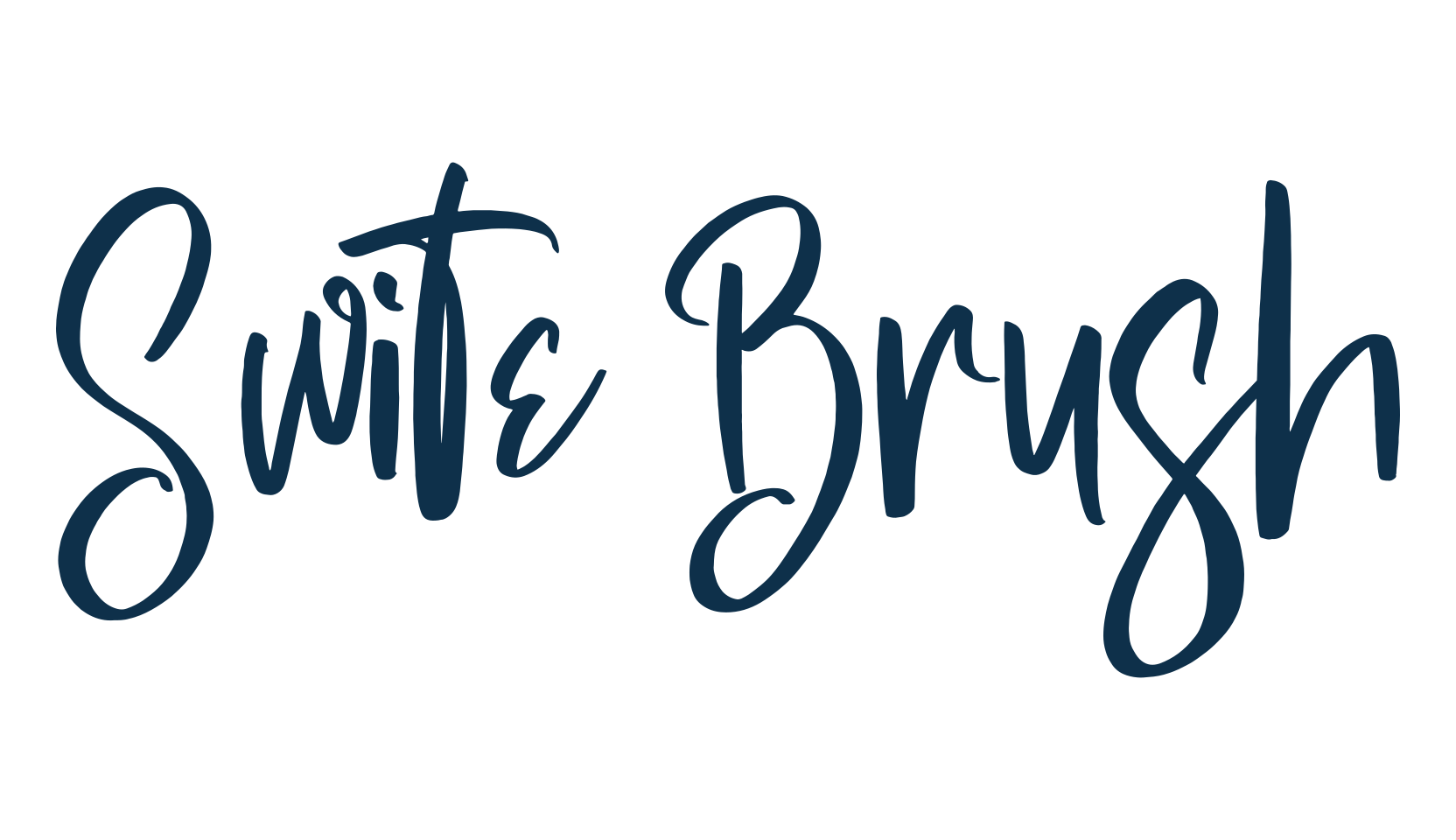 Swite Brush, script handwritten fancy decorative calligraphy font preview