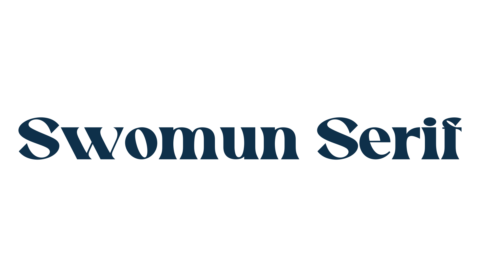 Swomun Serif, serif font preview