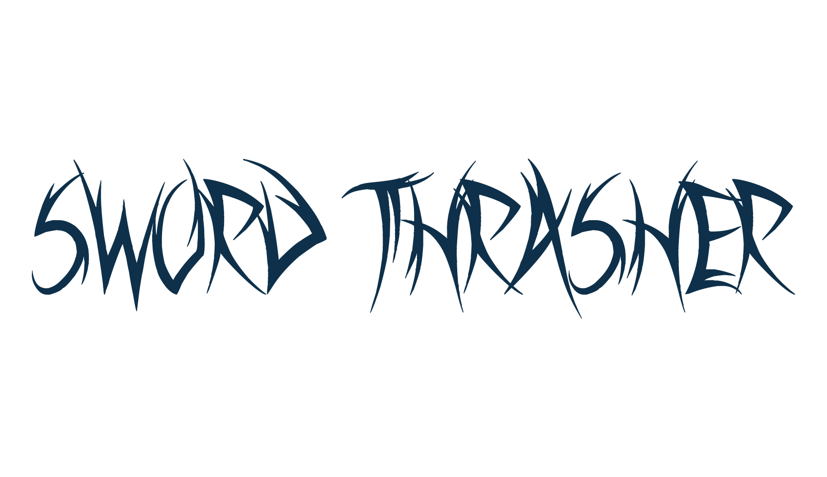 Sword Thrasher, modern font preview
