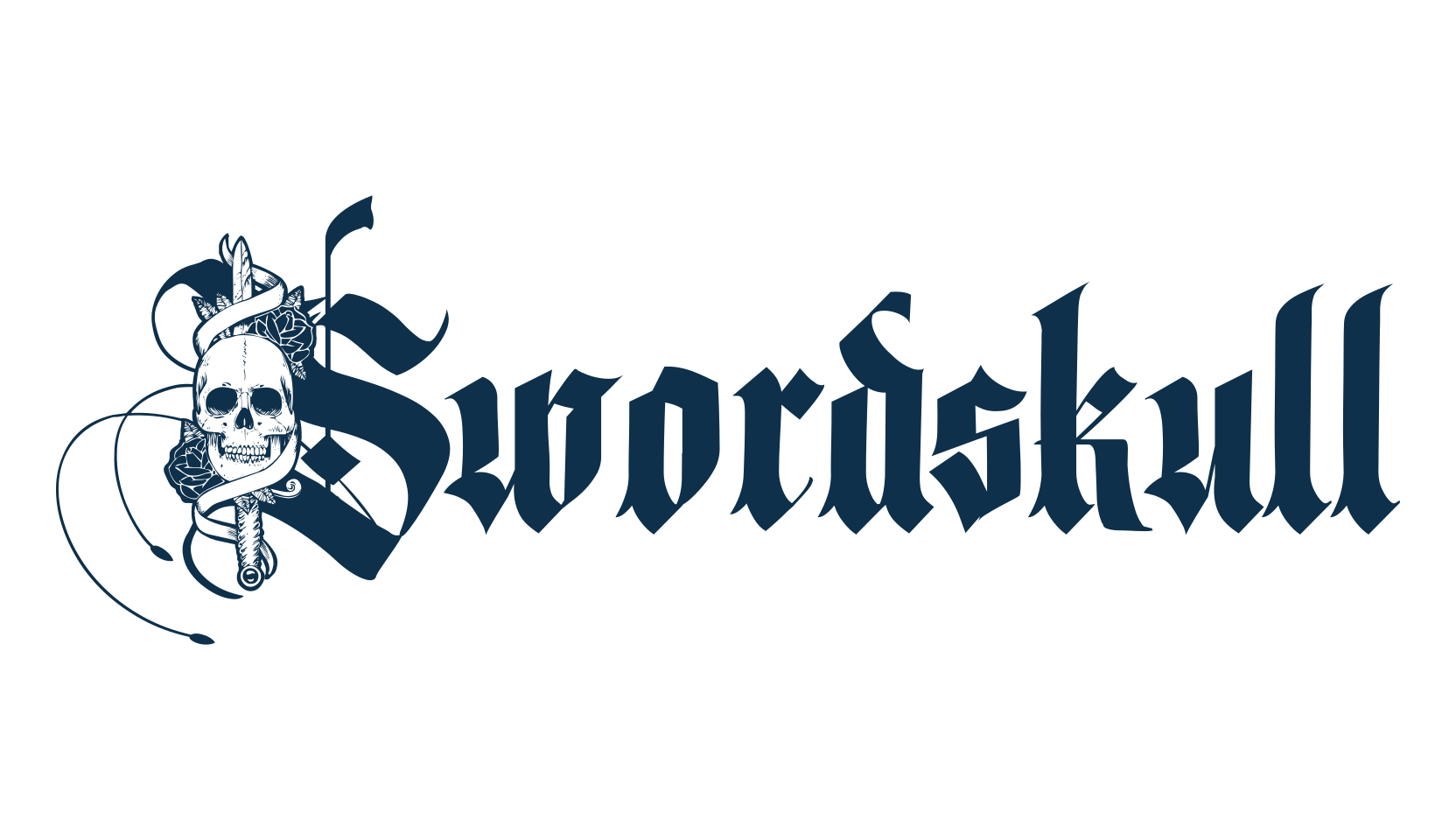 Swordskull, gothic modern font preview
