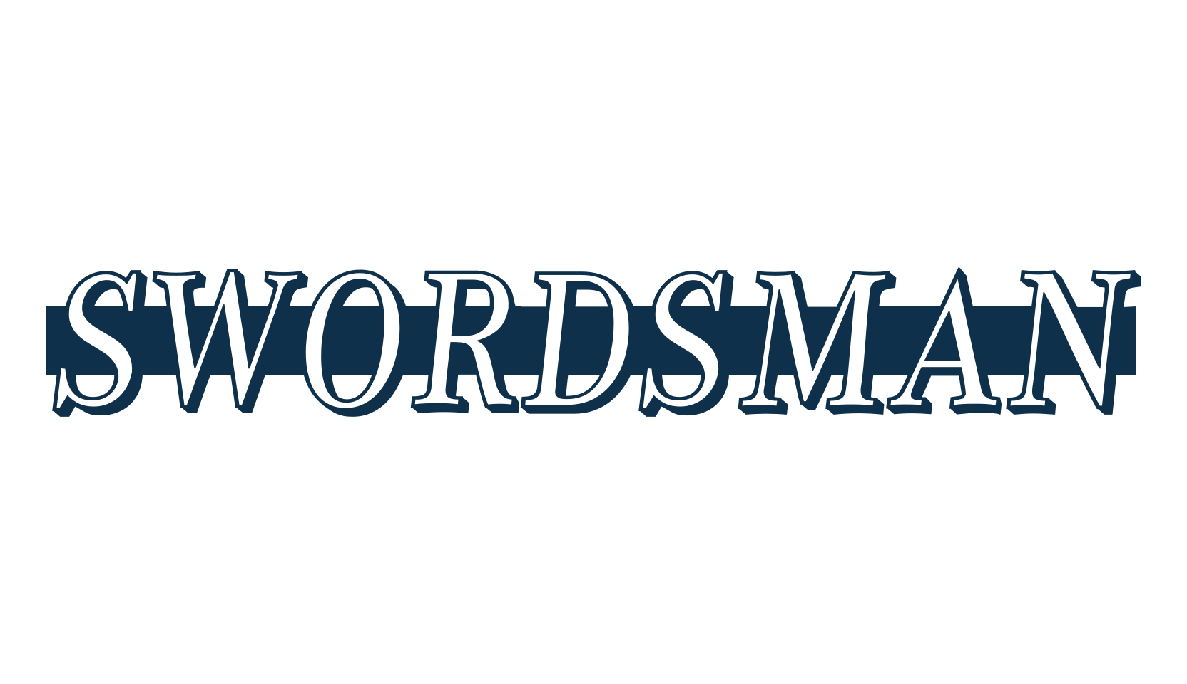 Swordsman, fancy decorative font preview