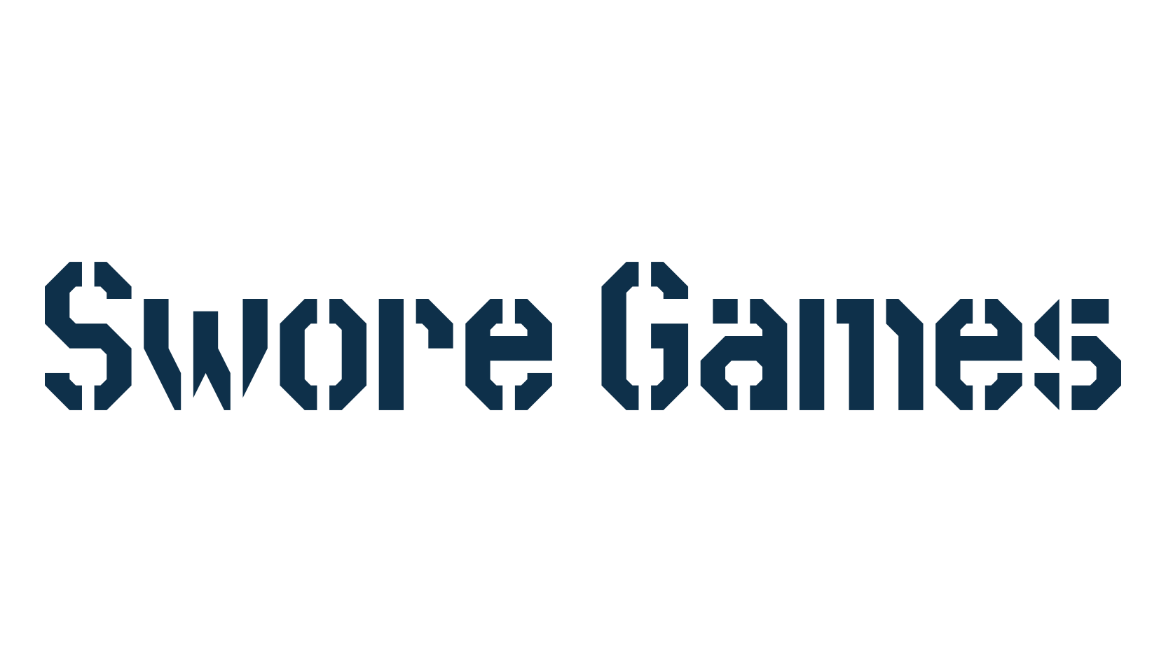 Swore Games, stencil, army font preview