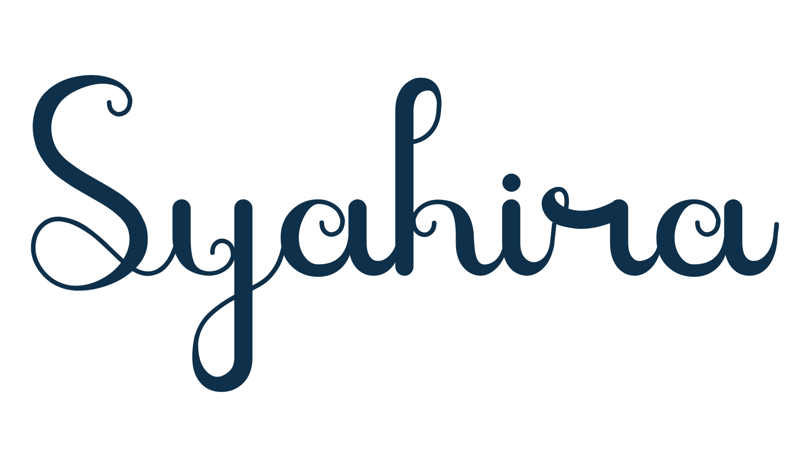 Syahira, fancy decorative font preview