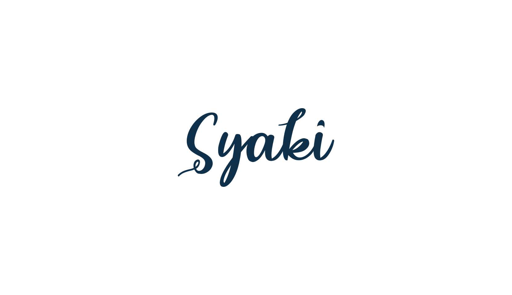 Syaki, fancy decorative font preview