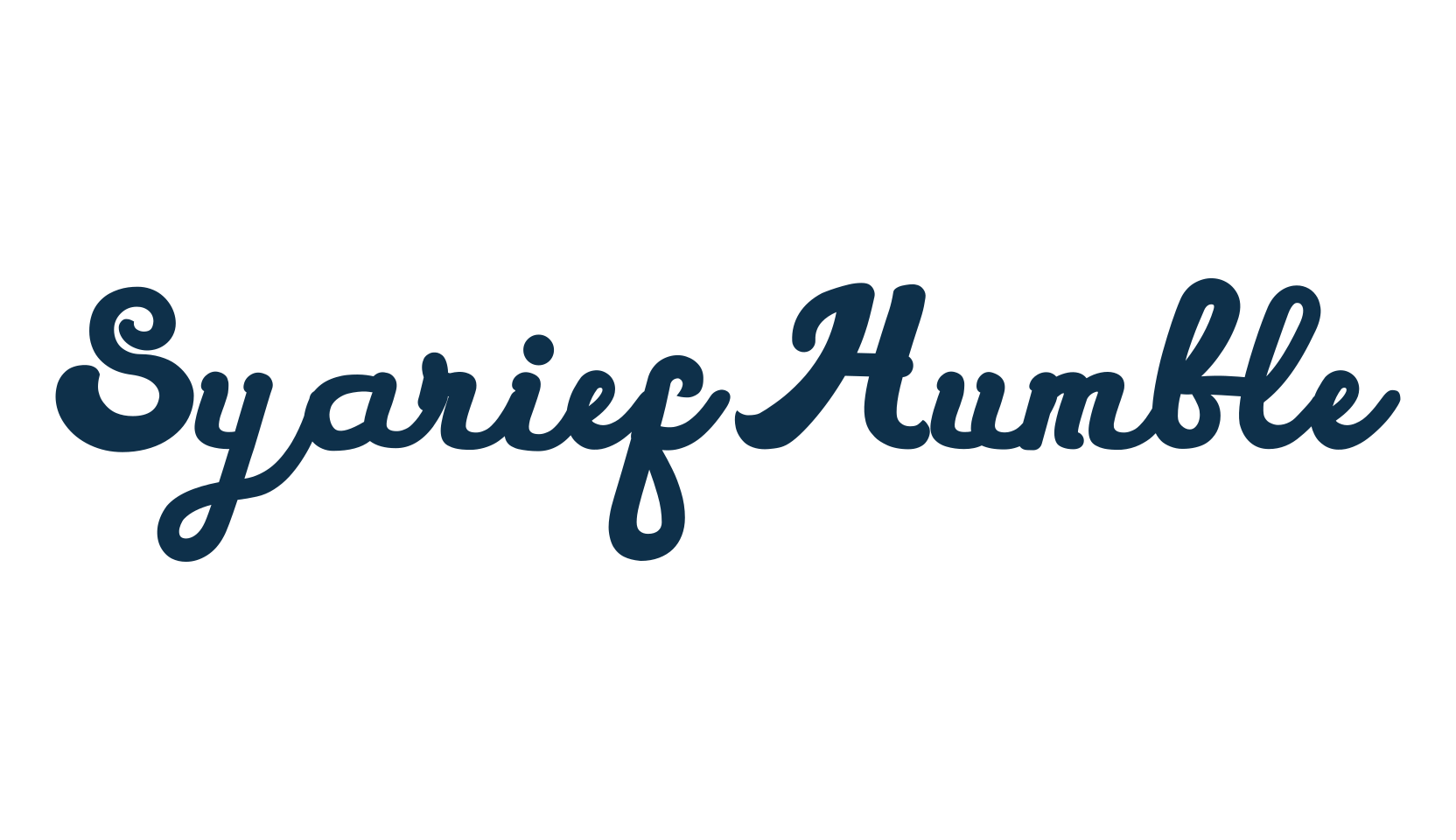 Syarief Humble, fancy various decorative script calligraphy font preview