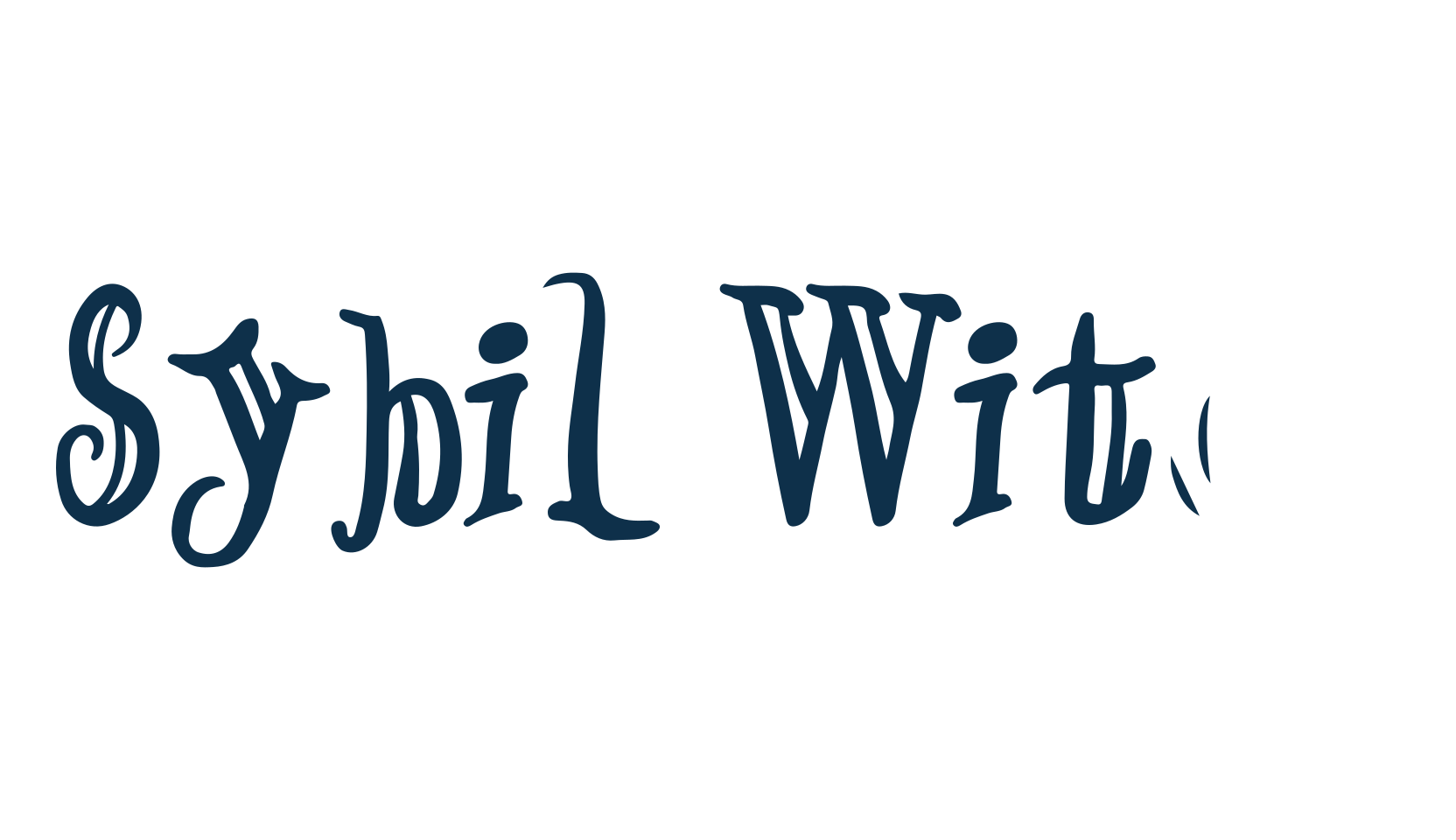 Sybil Witch, fancy various decorative font preview