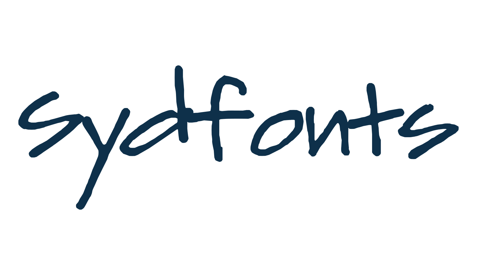 Sydfonts, script handwritten fancy decorative calligraphy font preview