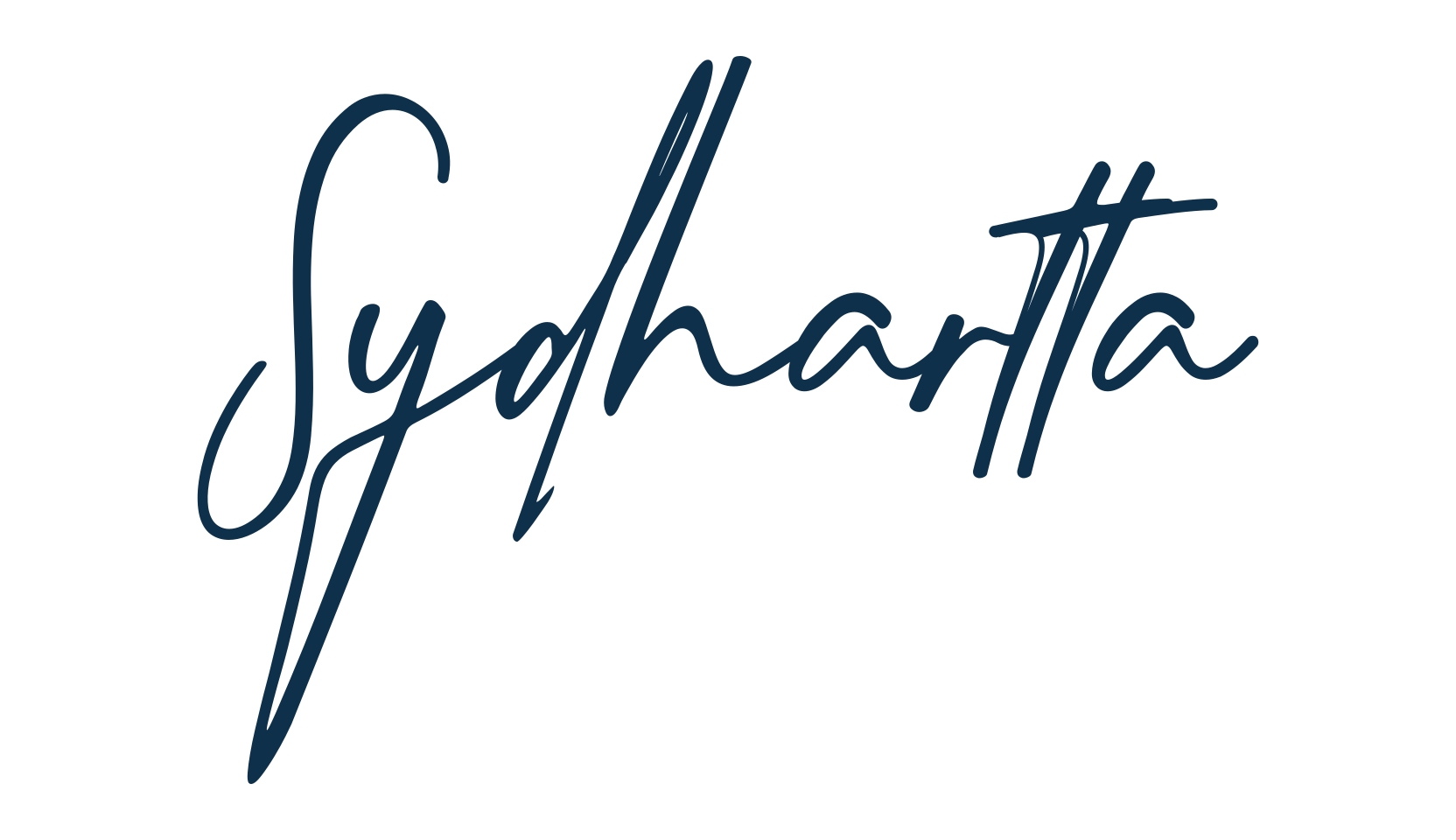 Sydhartta, script handwritten fancy decorative calligraphy font preview