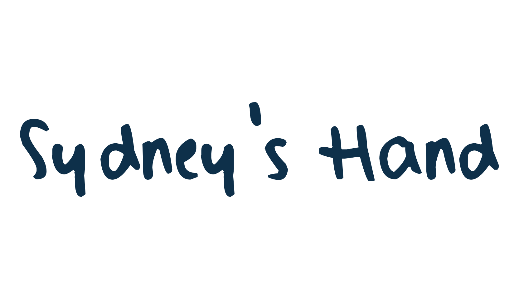 Sydney's Hand, script handwritten fancy decorative calligraphy font preview