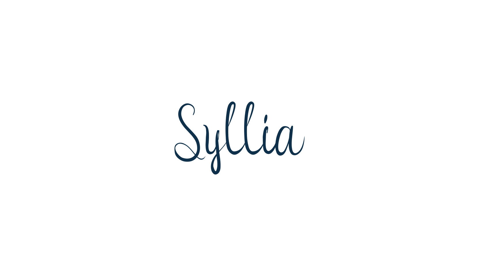 Syllia, script handwritten fancy decorative calligraphy font preview