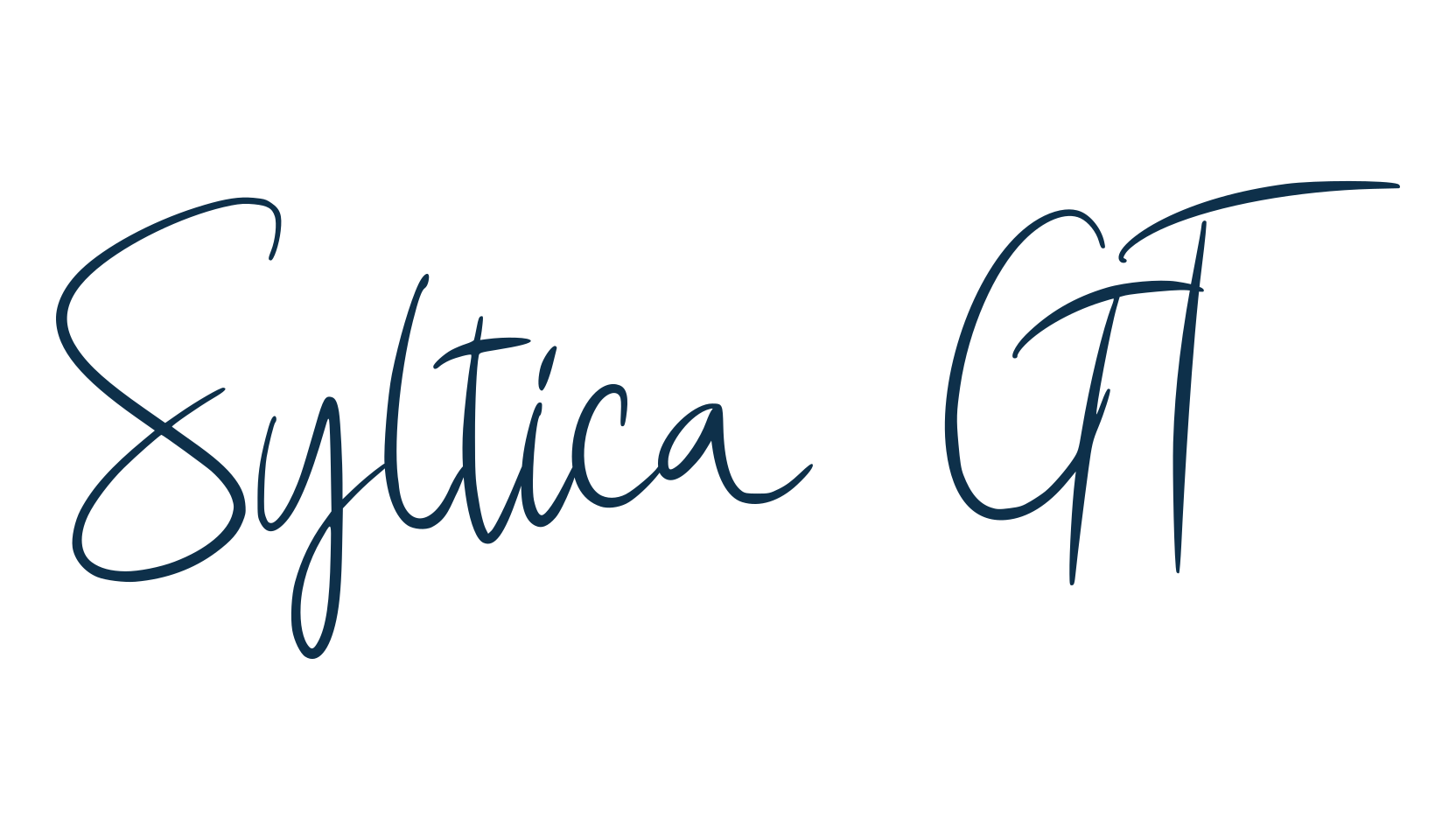 Syltica GT, handwriting font preview