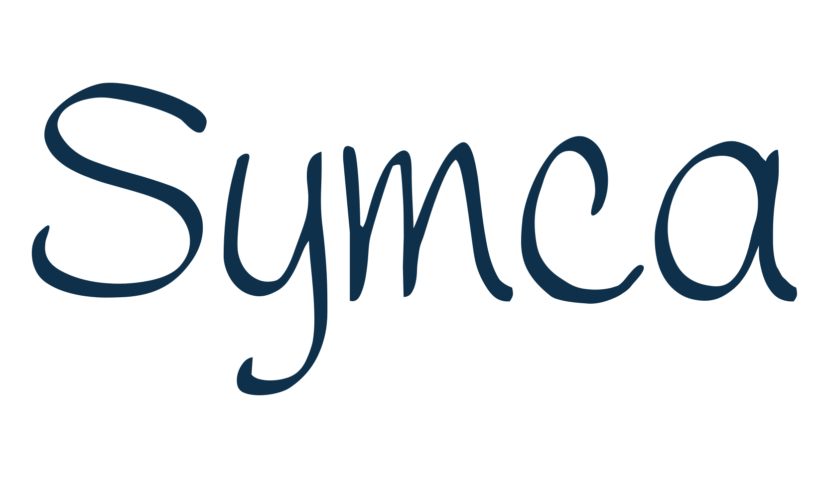 Symca, script handwritten fancy decorative calligraphy font preview