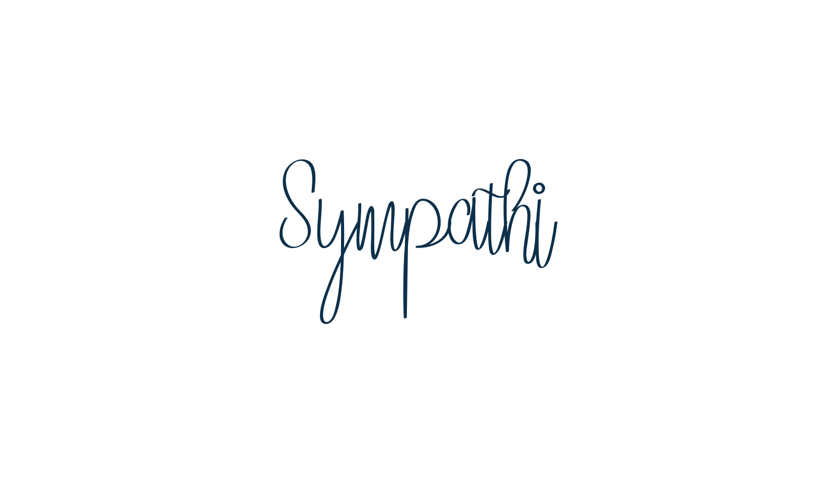 Sympathi, handwriting font preview