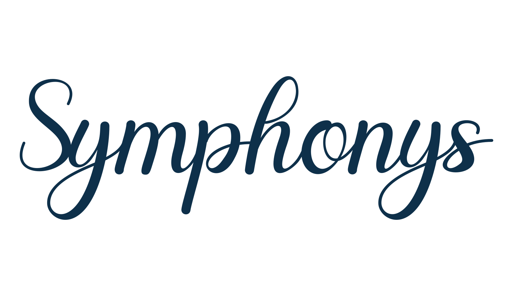 Symphonys, script calligraphy fancy decorative font preview