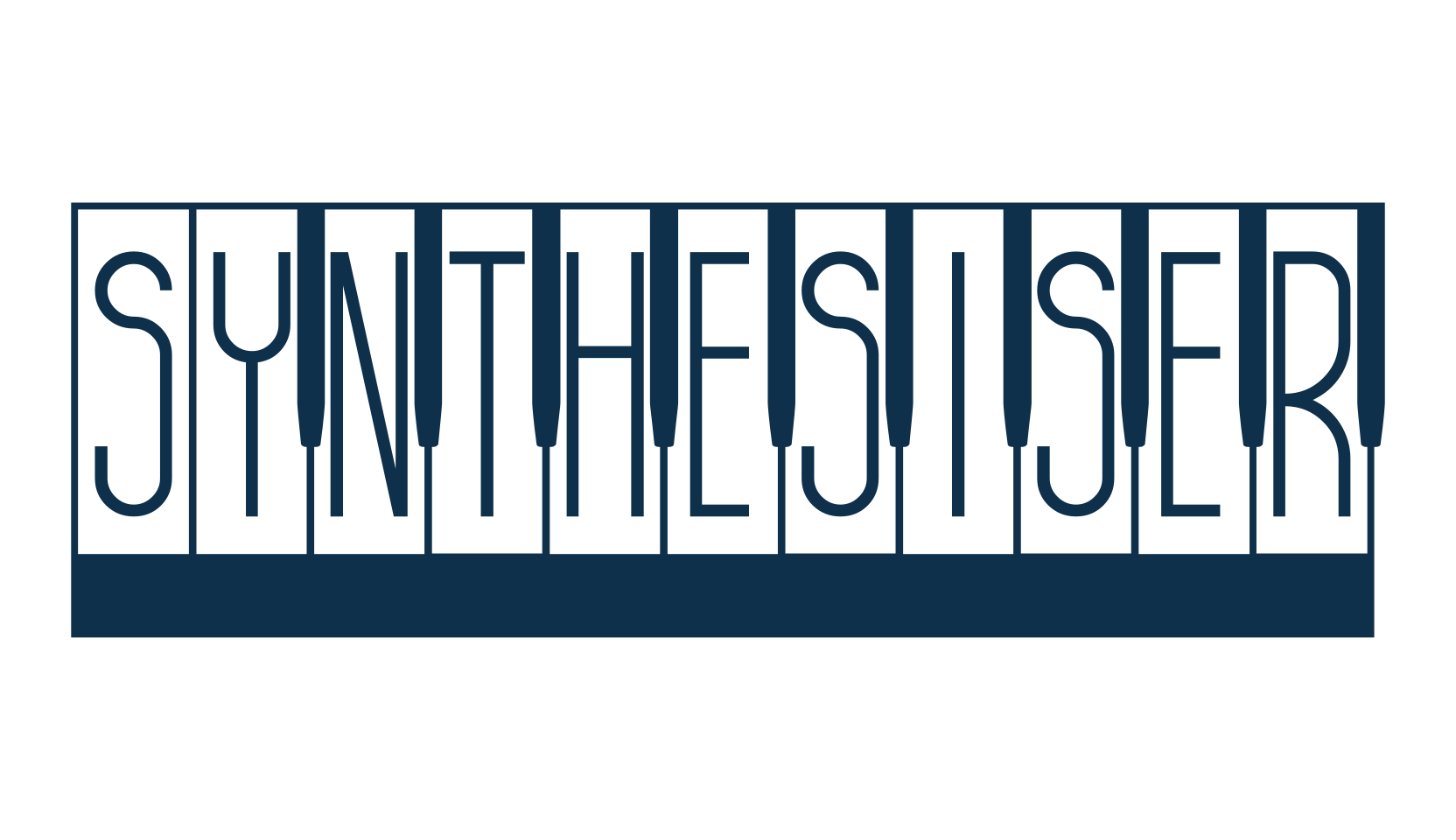 Synthesiser, decorative font preview