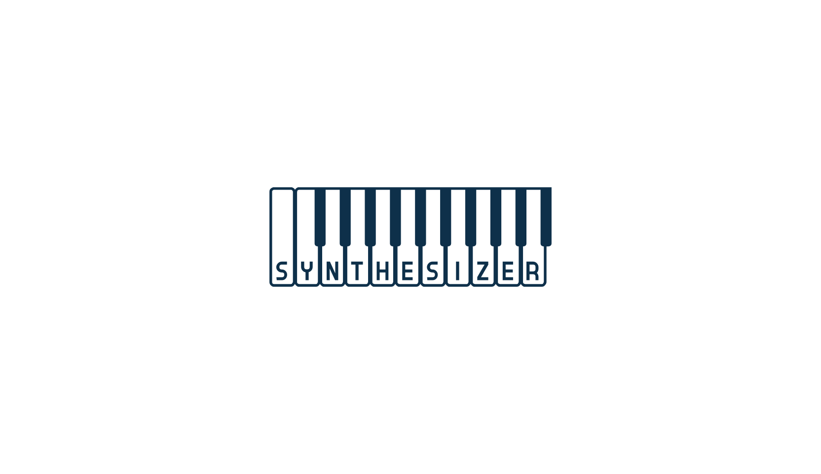 Synthesizer, fancy decorative font preview
