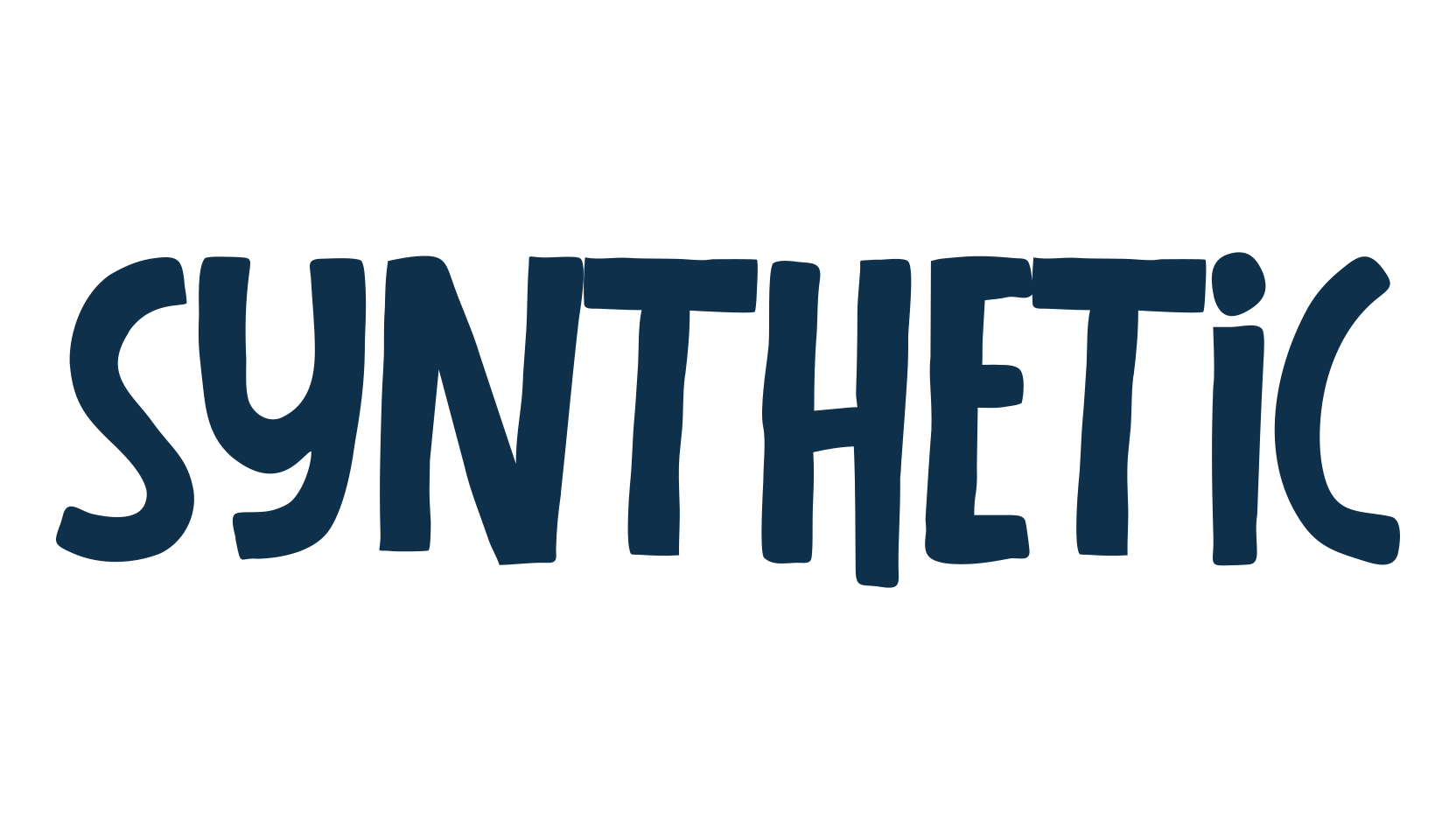 Synthetic, fancy cartoon decorative font preview