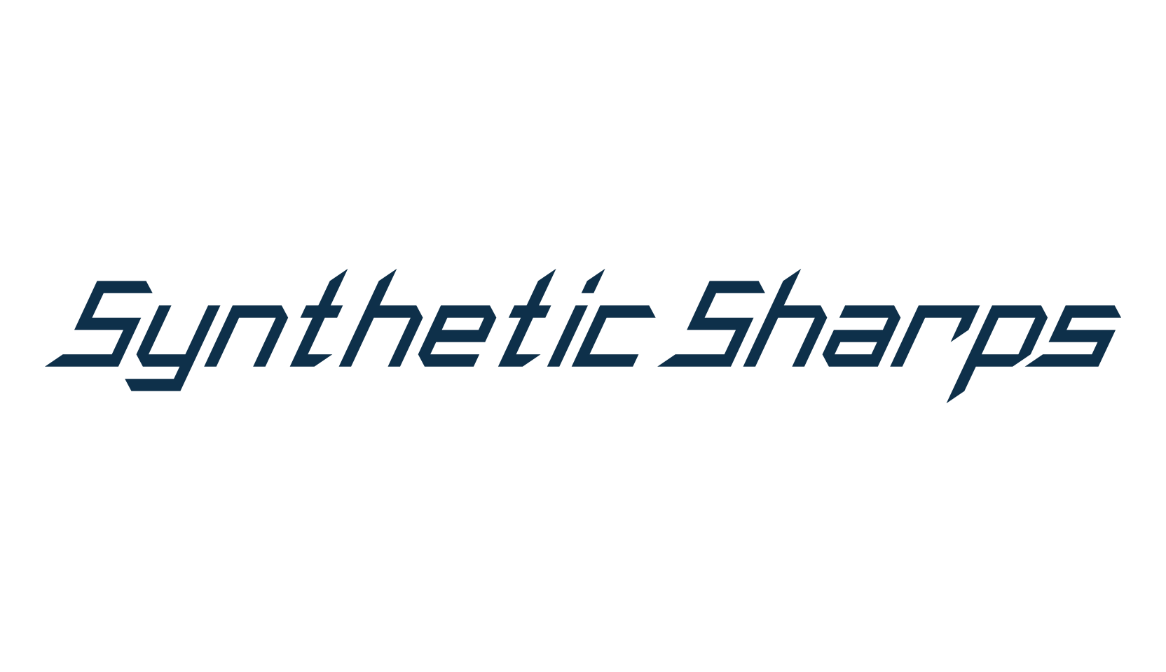 Synthetic Sharps, fancy various techno sci-fi font preview