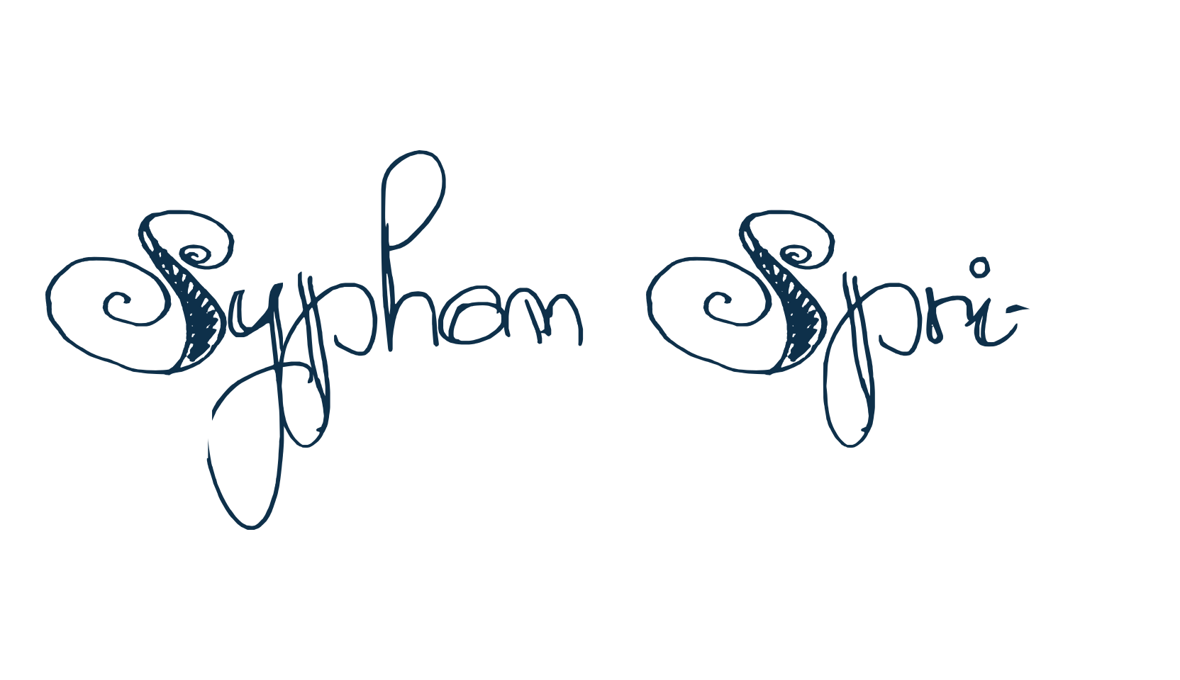Syphon Spritz, script calligraphy fancy decorative font preview