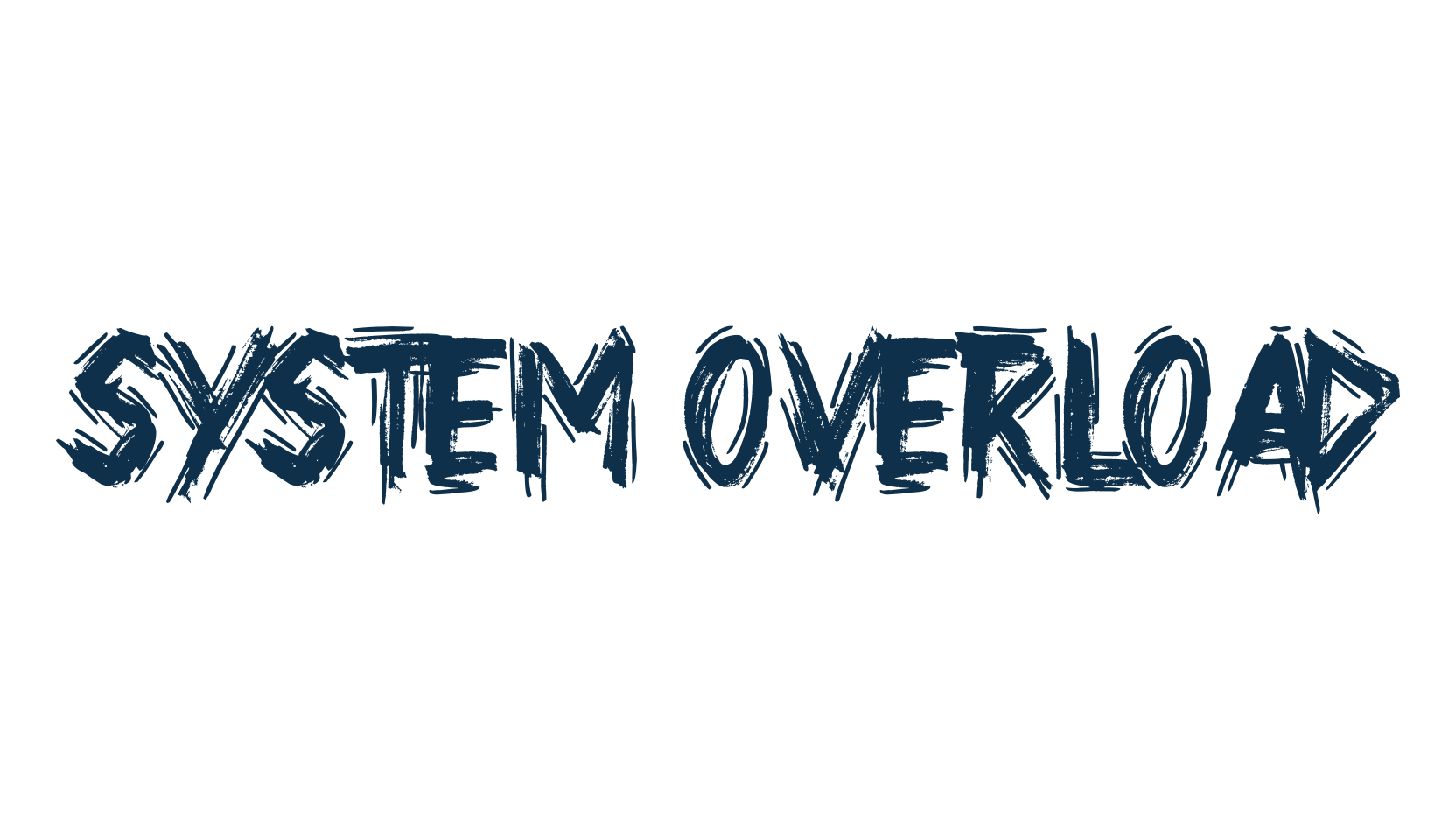 System Overload, script trash fancy decorative calligraphy font preview