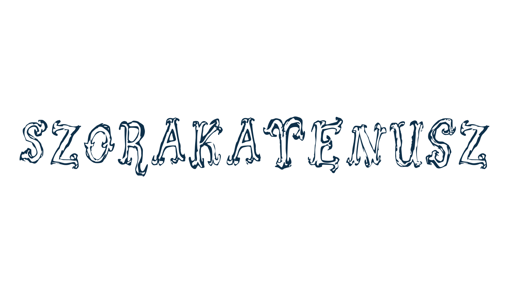 Szorakatenusz, fancy decorative font preview
