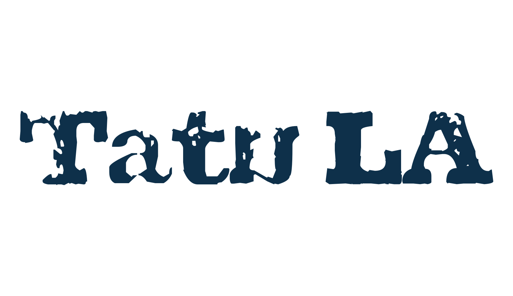 Tatu LA, fancy destroy decorative font preview