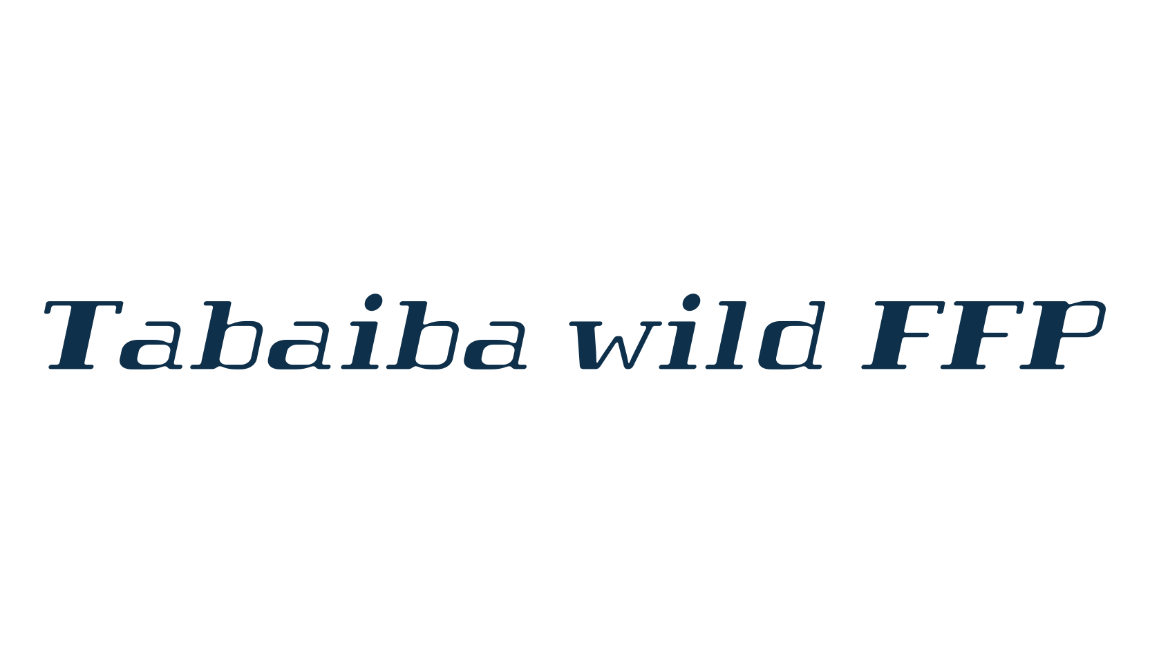 Tabaiba wild FFP, various font preview