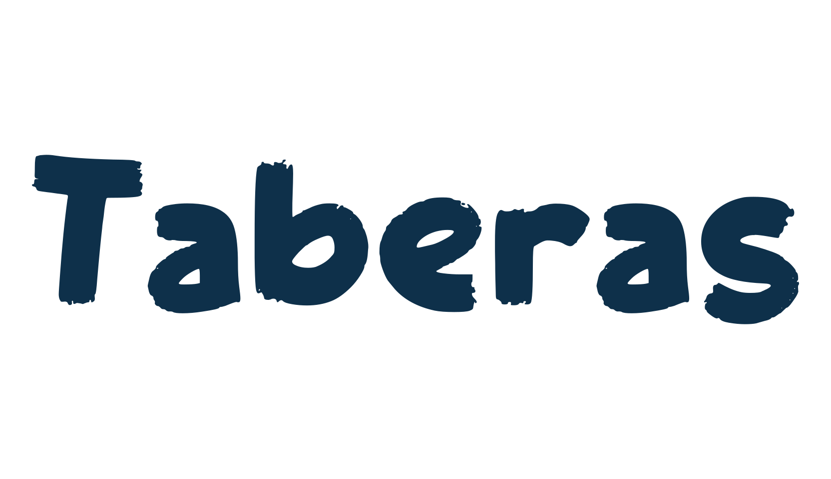 Taberas, brush font preview