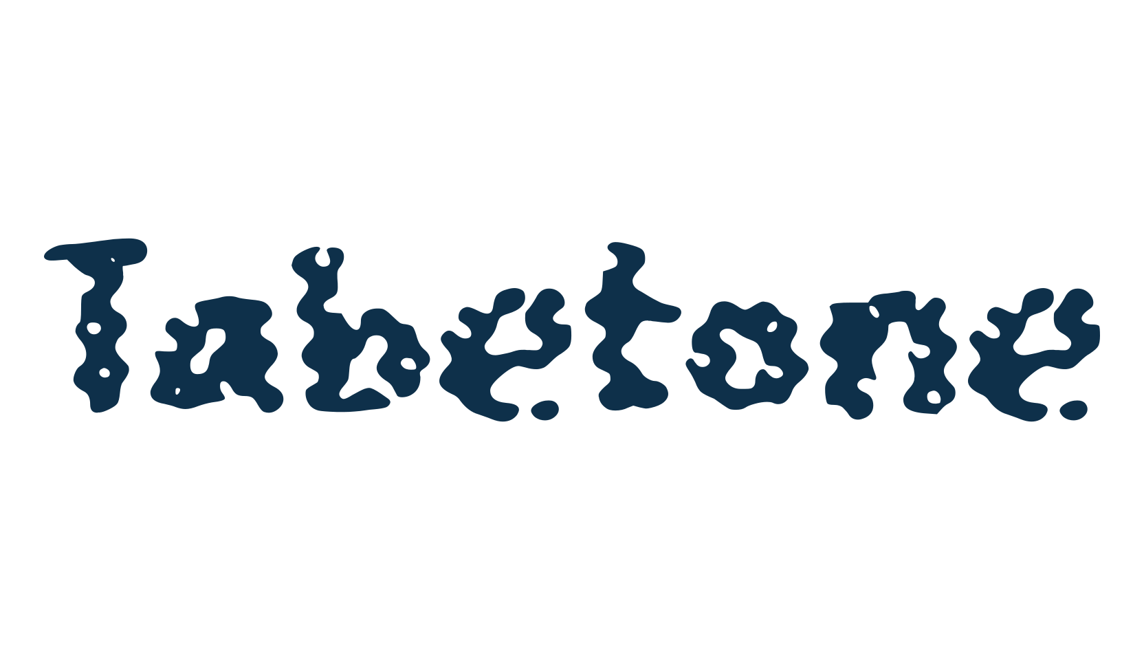 Tabetone, fancy distorted decorative font preview