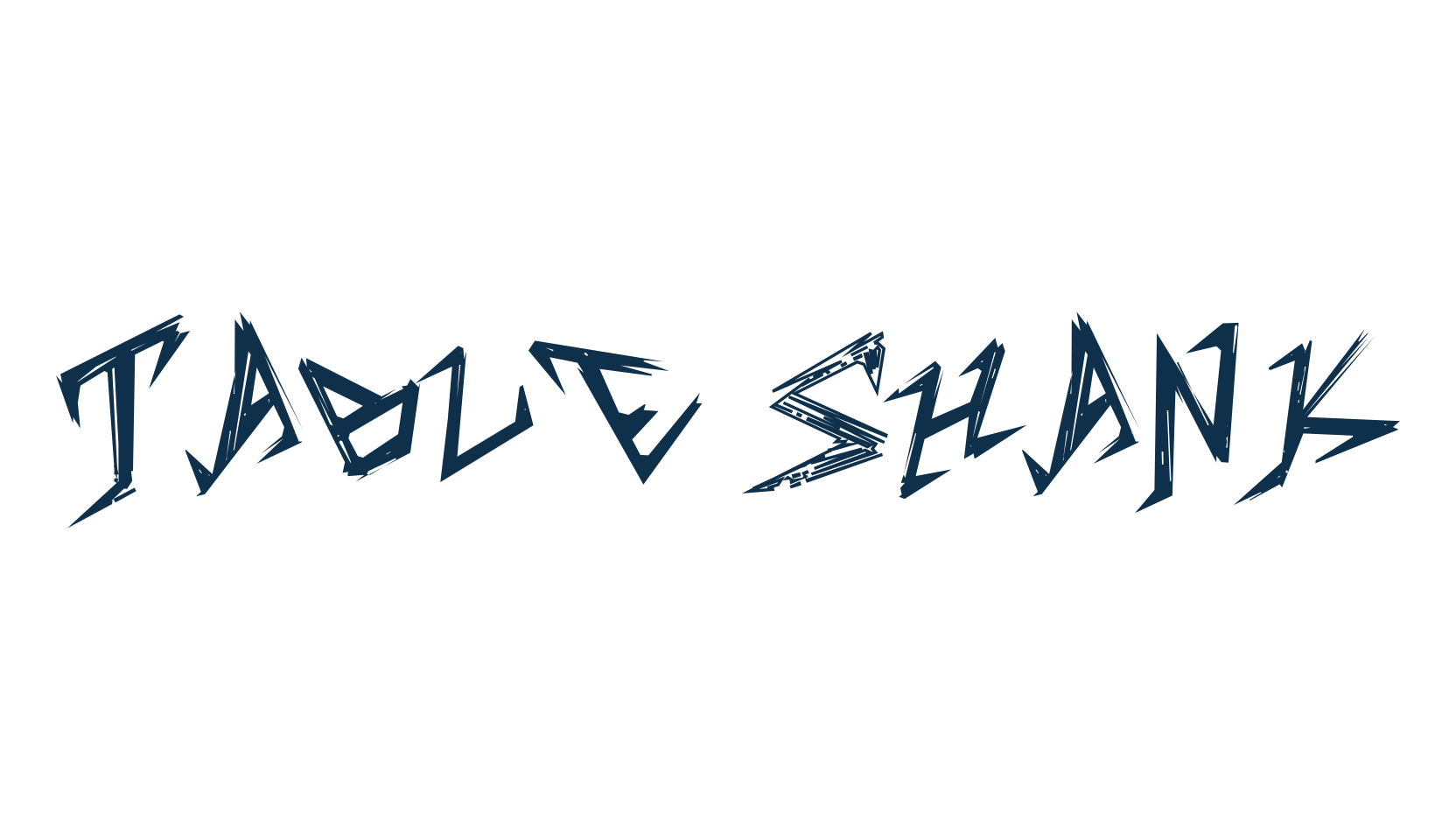 Table Shank, destroy font preview