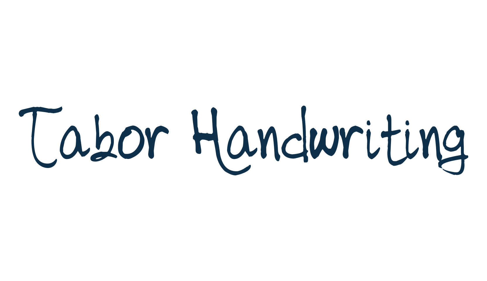 Tabor Handwriting, script handwritten fancy decorative calligraphy font preview