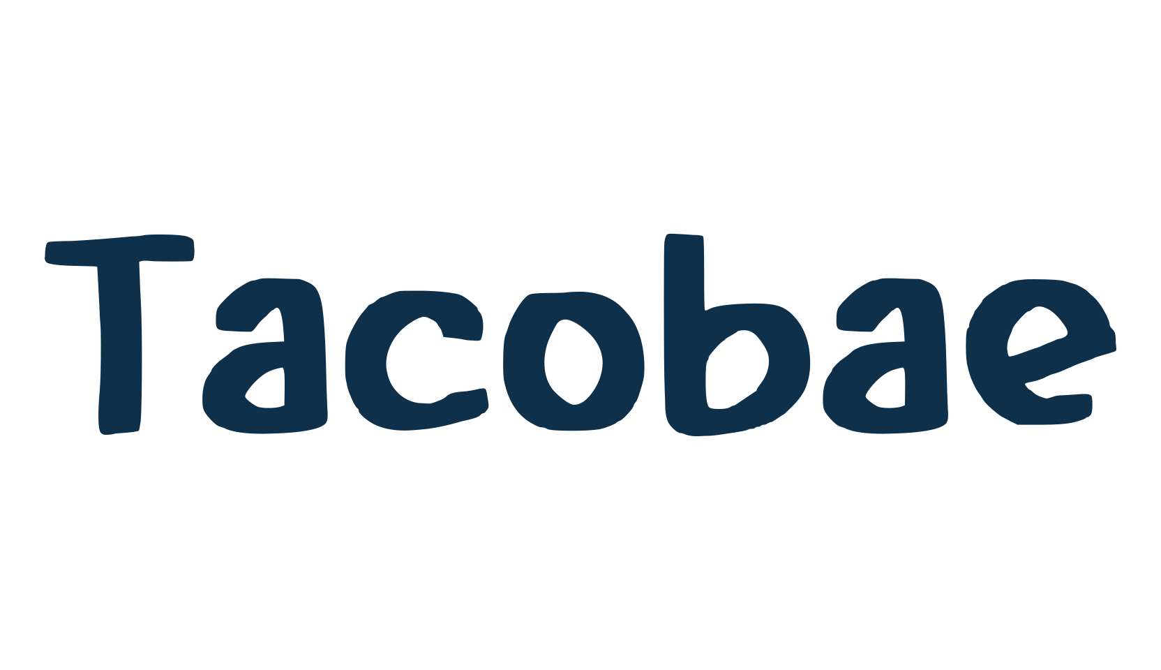Tacobae, cartoon font preview